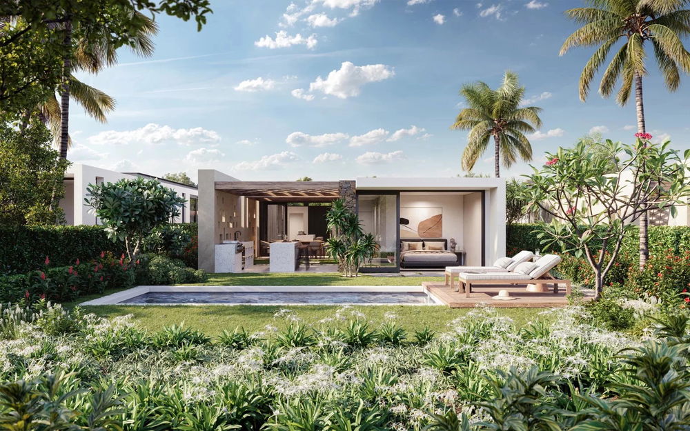 Become the owner of a luxury 3-bedroom villa overlooking the golf course in Azuri, Mauritius 1955732162