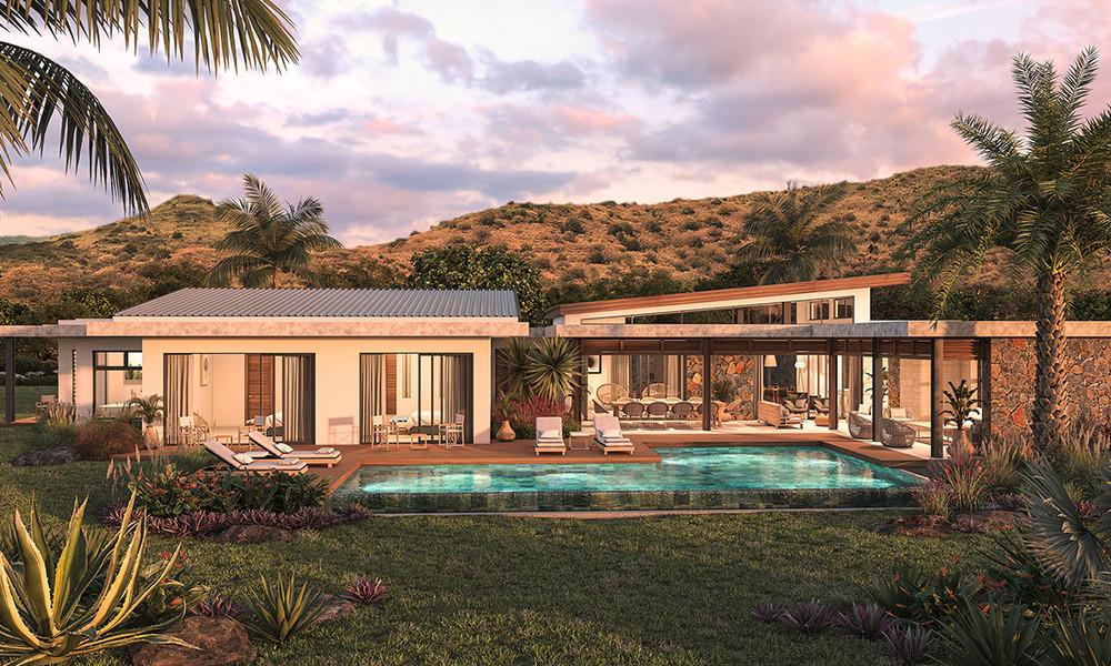 Luxury villa with mountain views, close to golf course and beaches for sale | Tamarin, Mauritius 2193996476