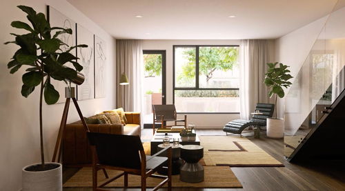 Newly built urban two level townhouse with beautiful patio in Melrose District Los angeles 2380417115