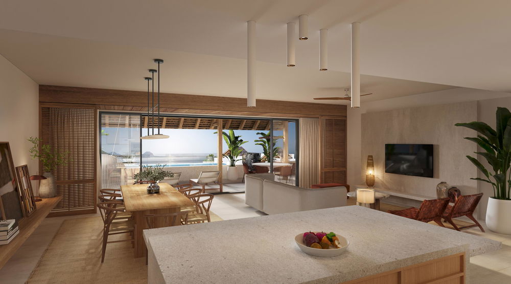 Experience exclusivity with Fine Luxury Property: luxury penthouse with pool, view of Le Morne 2524616123