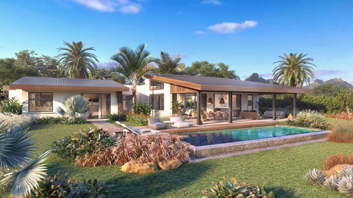 Prestigious 4-bedroom villa with mountain views and private pool for sale on the west coast of Mauritius 273780524