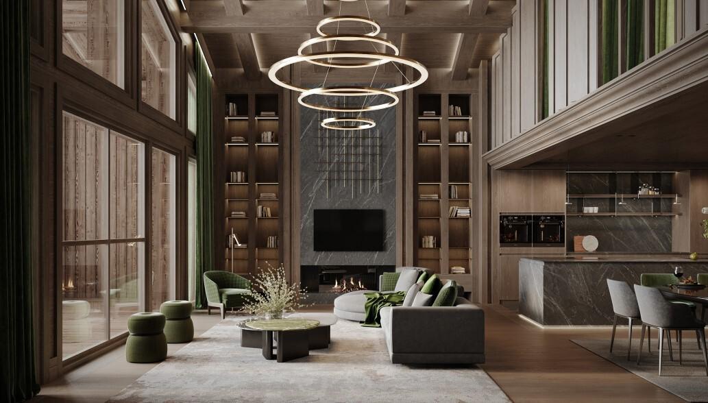 Penthouse with Panoramic View, Ski Area Access, High-End Services in Val d