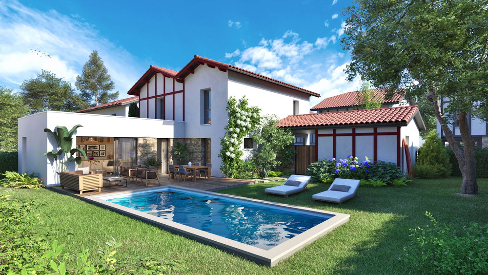 Exceptional T5 Villa with Private Pool in Anglet – Clos Belharra, Exclusive Cinq Cantons District 3232513431