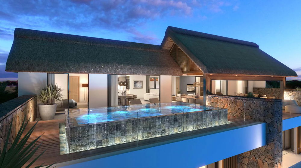 Elegant seafront penthouse, an incomparable living environment in the heart of the west coast of Mauritius 3275238006