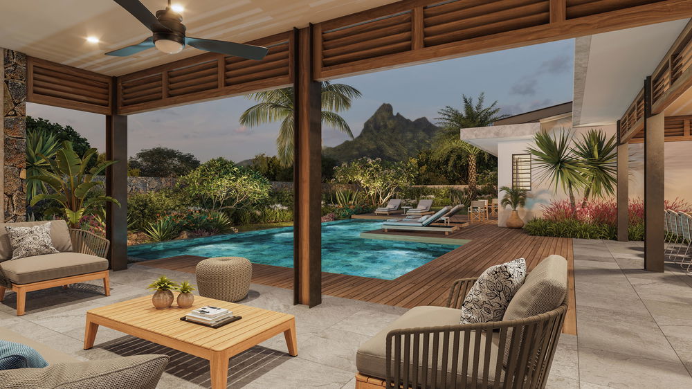 Invest in a luxury villa in Tamarin, 5 bedrooms en suite, swimming pool, in the West of Mauritius 3341686317
