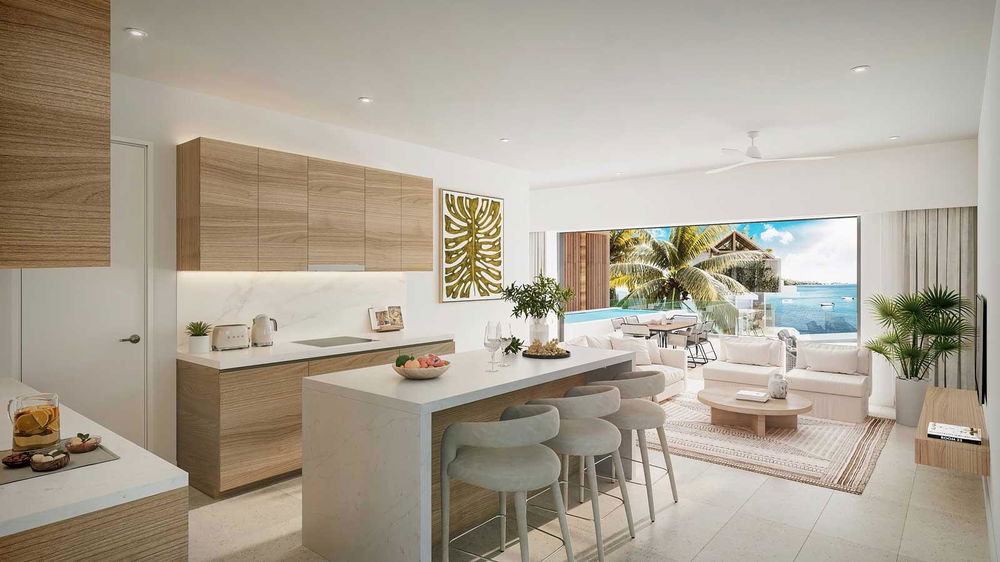 3-bedroom penthouse with private pool and sea view in West Mauritius 3380366844