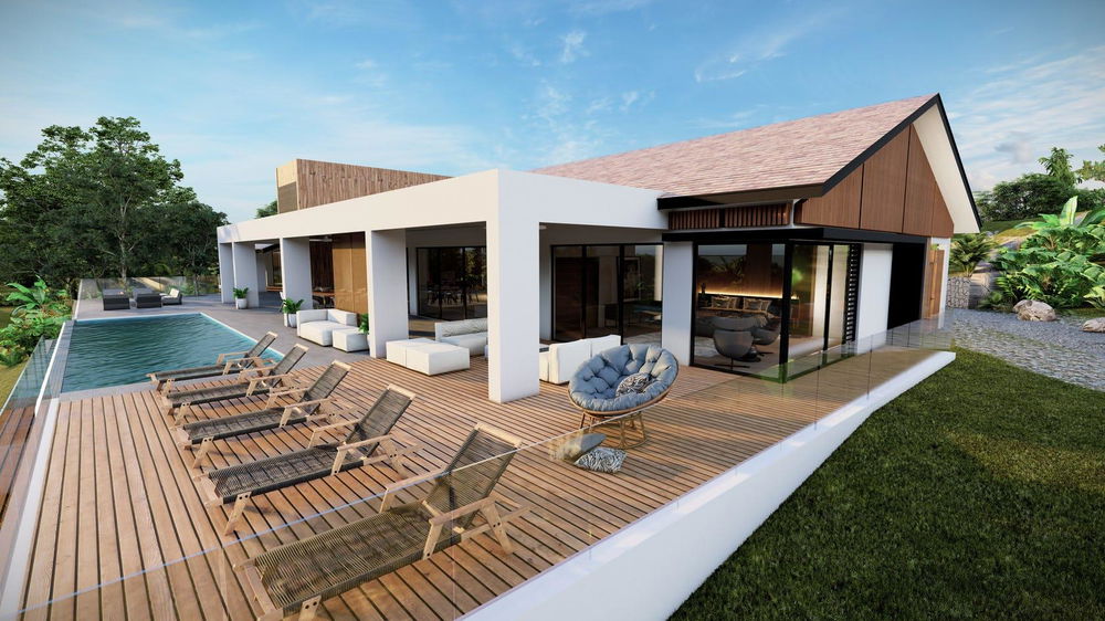 Invest in a magnificent villa with a panoramic view on the Morne and the lagoon of West Mauritius 3651661992