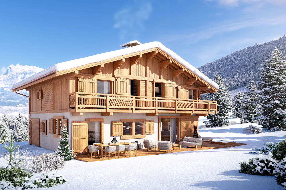 Luxurious chalet in Saint-Gervais-les-Bains with breathtaking views and high rental potential 373941372