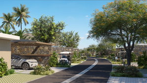 Become the owner of this 2-bedroom villa with direct access to the golf course in Azuri 380142029