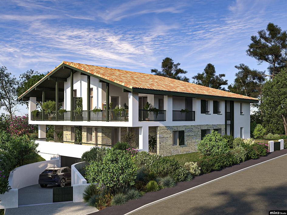 4-Bedroom Apartment with Large Balcony in Bidart – Domaine de l’Aura, Near Uhabia Beach 4153044270