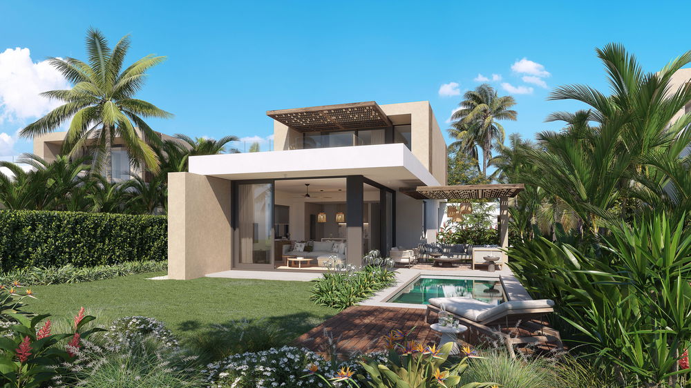 Invest in a luxury 2 bedroom villa with golf view in Azuri, Mauritius 4253788532