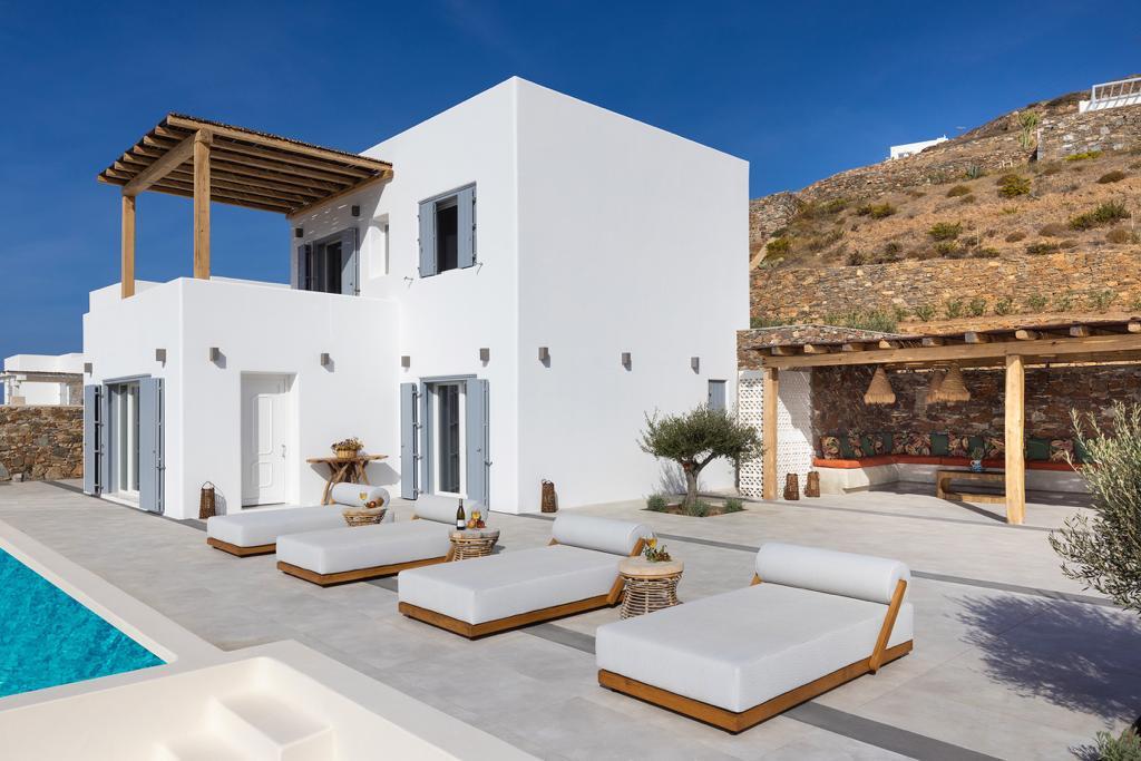 Architect-designed villa with infinity pool, minimalist design and panoramic sea view in Syros, Greece 516810698