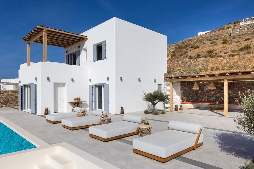 Architect-designed villa with infinity pool, minimalist design and panoramic sea view in Syros, Greece 516810698