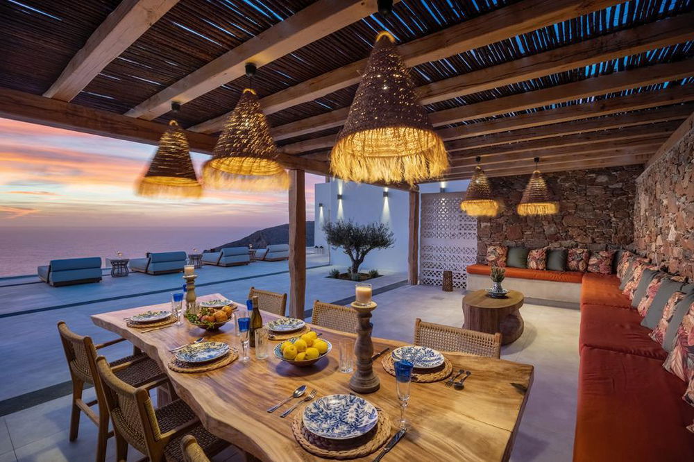 Architect-designed villa with infinity pool, minimalist design and panoramic sea view in Syros, Greece 516810698