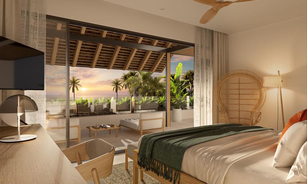 Exclusive penthouse with pool and sea view for sale on the west coast of Mauritius. 75044697