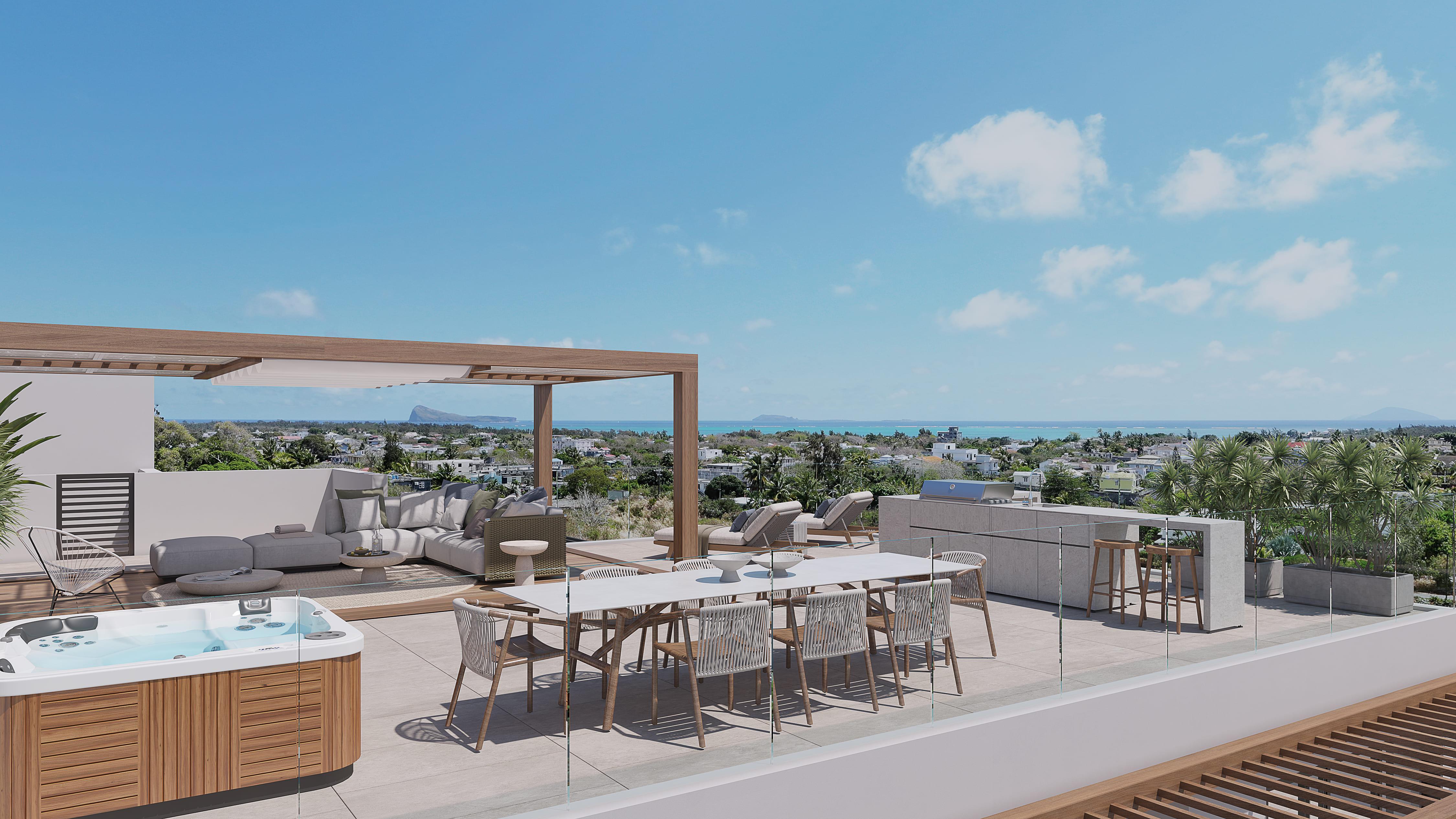 Viva Calodyne Penthouse – Luxury Rooftop Apartment with sea view in Mauritius 752437786