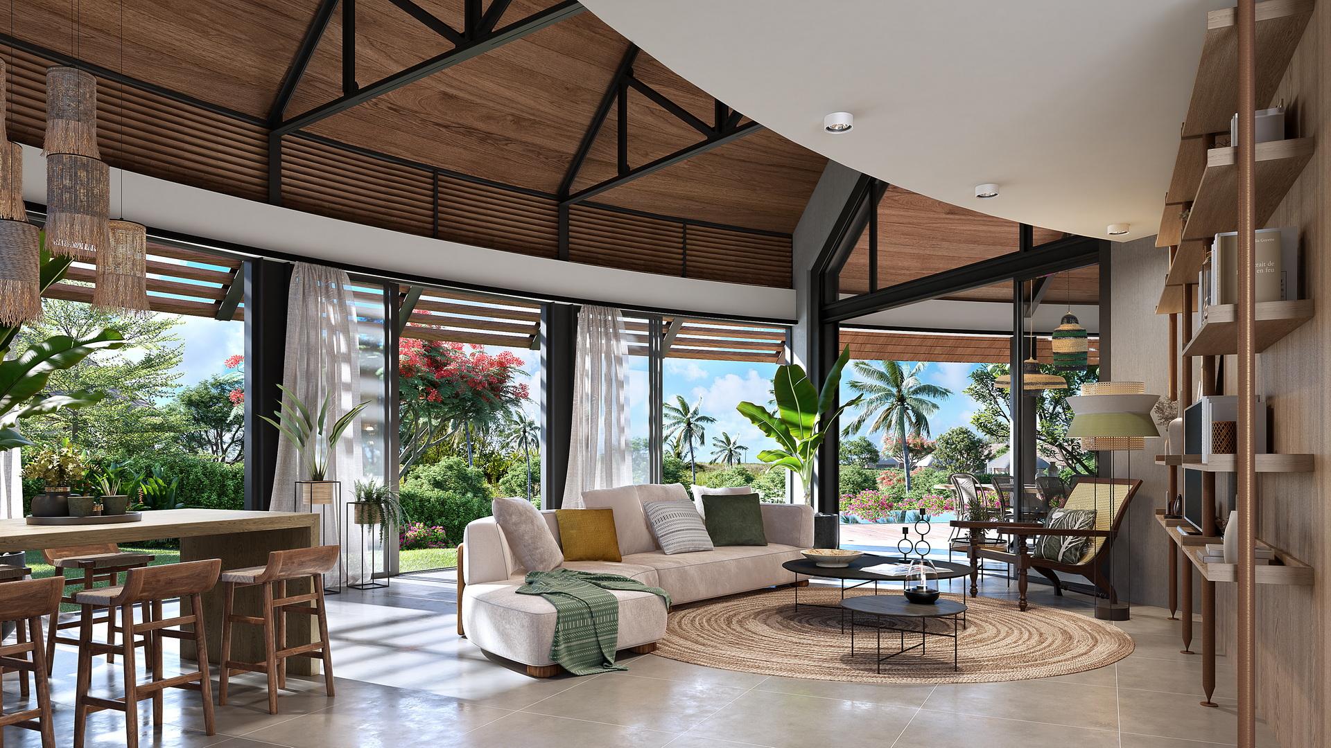 Villa Demera C27 : property 1101m², 3 bedrooms, spacious terrace, swimming pool - Anahita Beau Champ 971269378