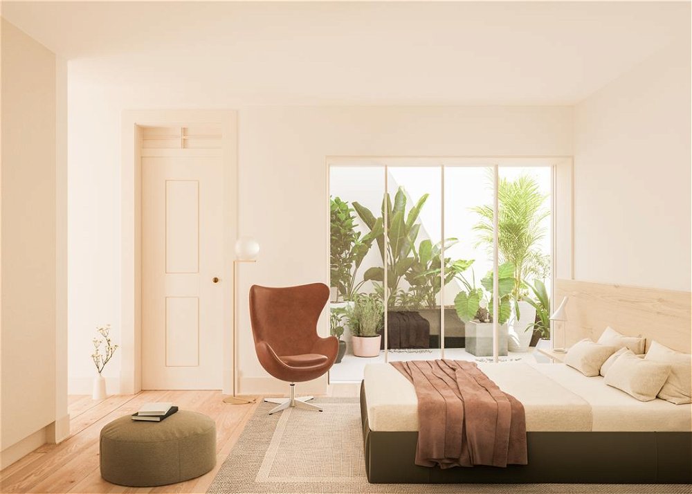 1 Bedroom, Rocio Salema Courtyard, Rossio, in Lisbon 2568950426