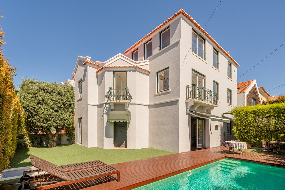 5 bedroom villa with garden, sea view in Estoril, Cascais 4052662901