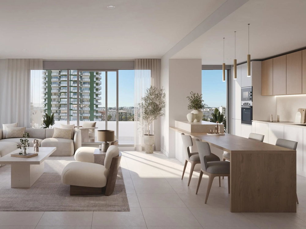 1-bedroom apartment, new build, at Ribamar, with swimming pool and parking, in Portimão, in the Algarve 2280484817
