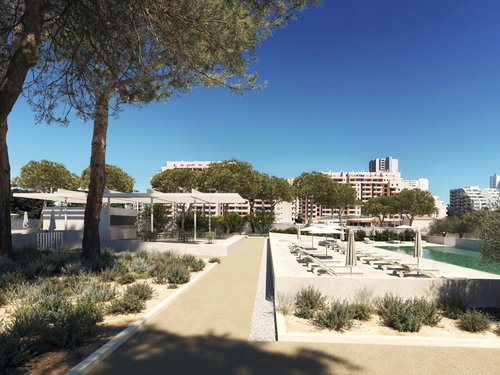 1-bedroom apartment, new build, at Ribamar, with swimming pool and parking, in Portimão, in the Algarve 2155916232