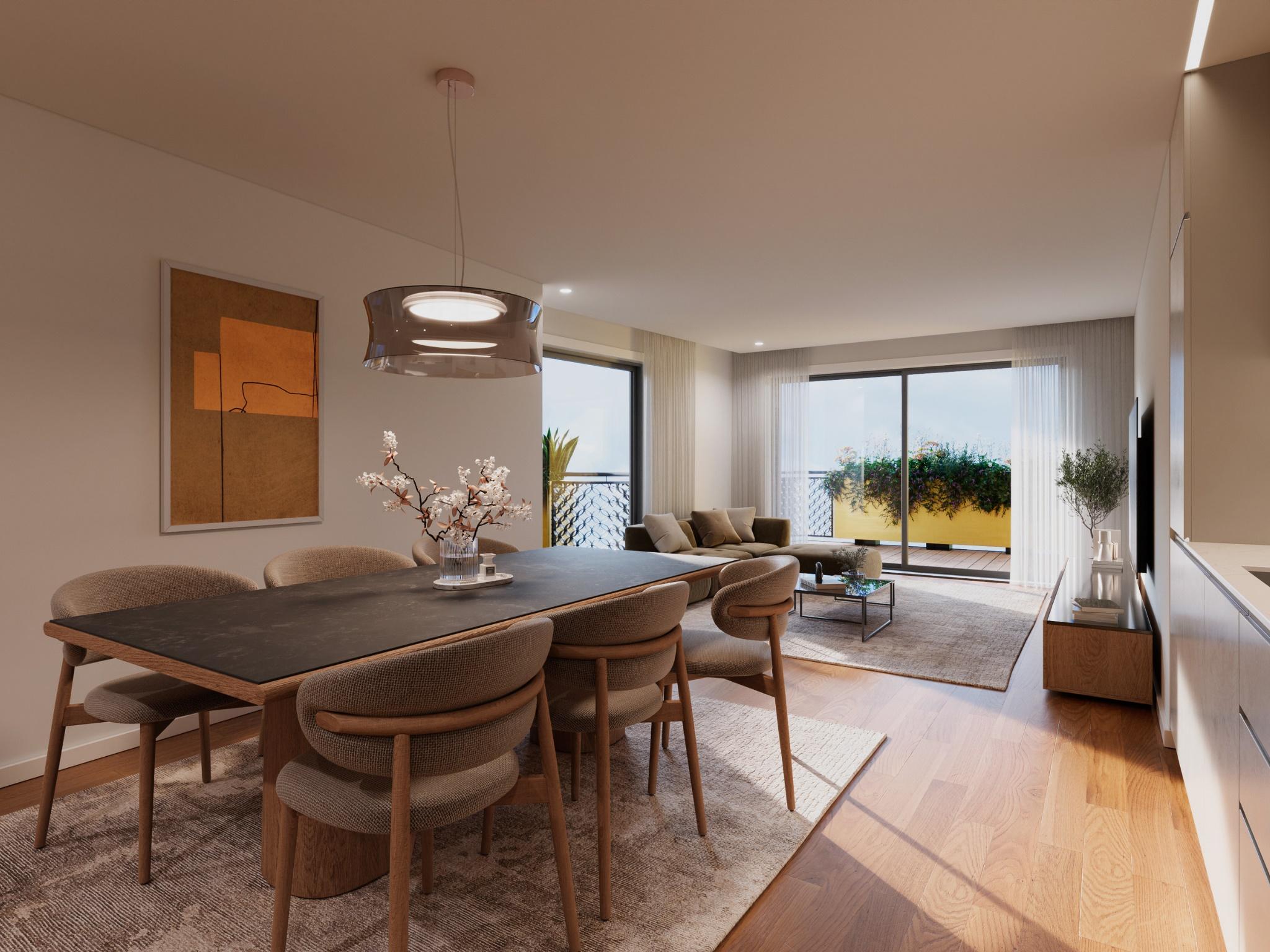New 3-bedroom apartment in Companhia Aurifícia Porto