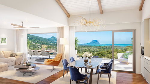 For sale, penthouse with a sublime view of the sea and Le Morne mountain located in Petite Rivière N 2305885424