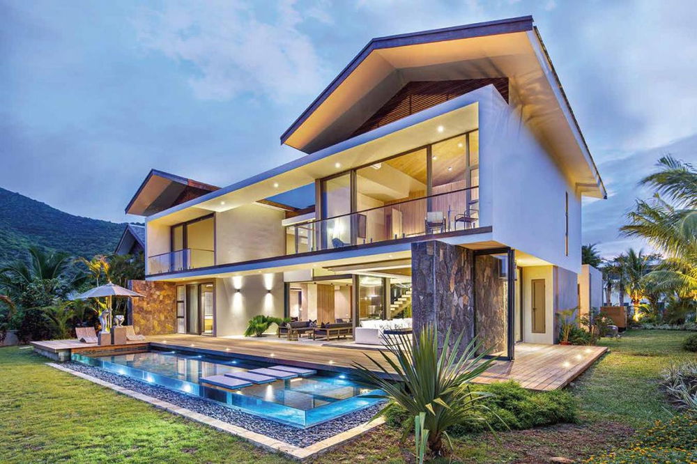 Prestigious architect villa for sale in the only residential marina in Mauritius, in Rivière Noire 916882323