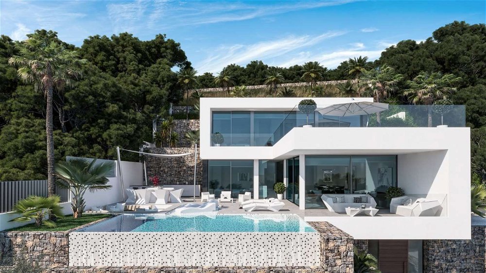 new construction: modern villa with sea views in calpe 2075026037