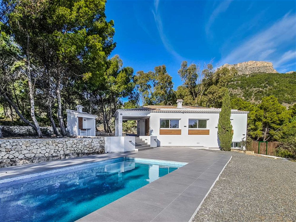 modern villa on a plot of 4.600m2 in calpe 942454420