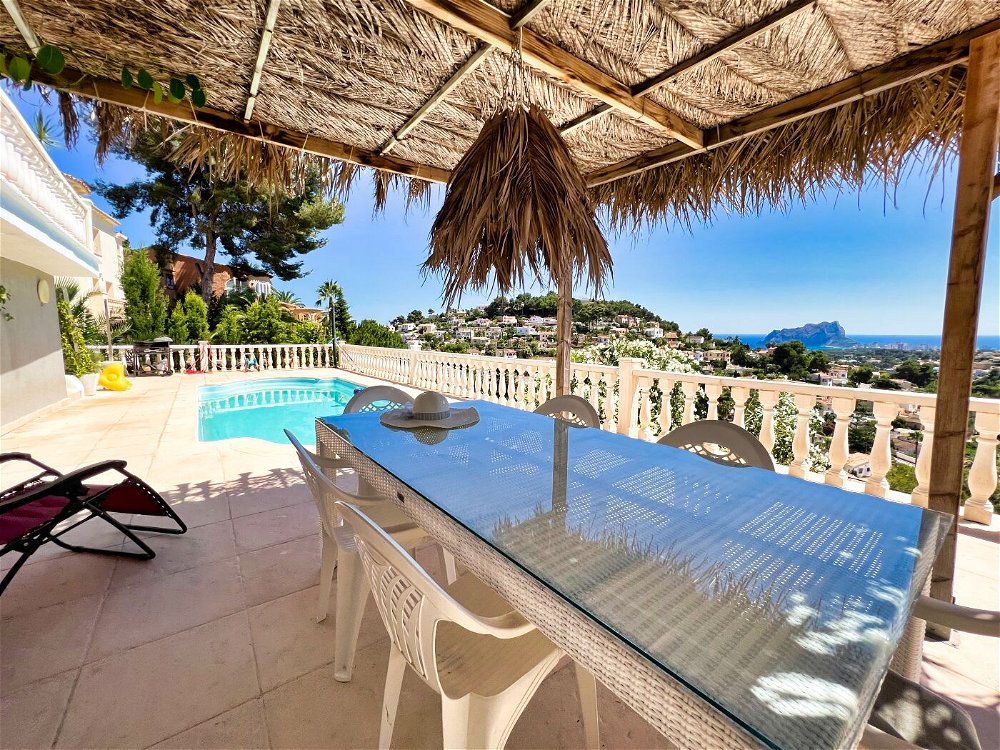 beautiful villa, great and open seaview, close to moraira in montemar! 2519260151