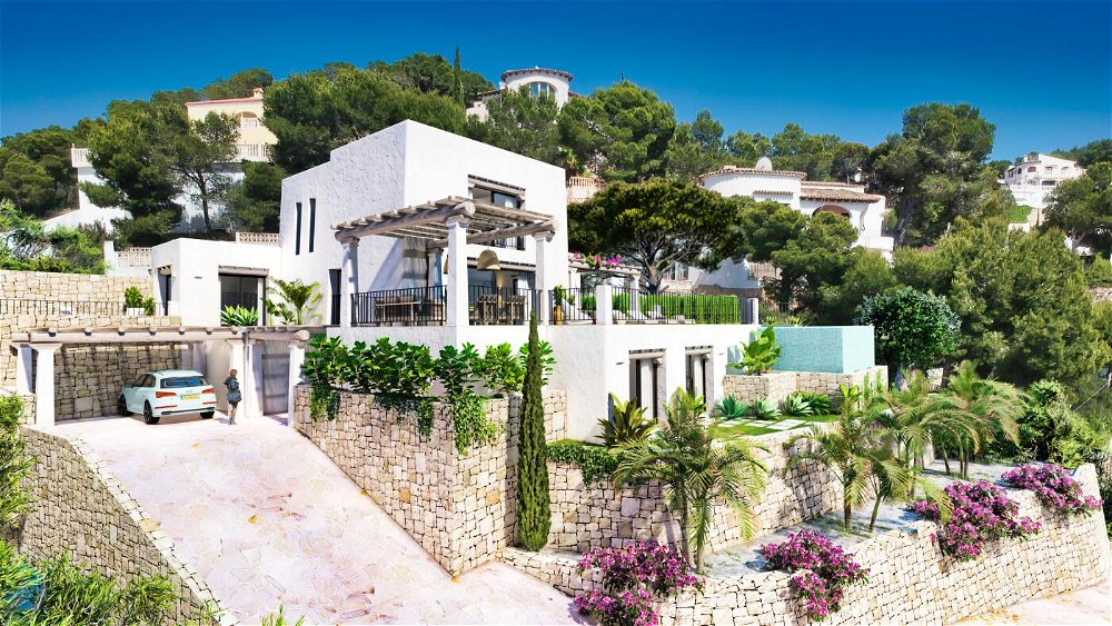 ibicencan style villa in moraira with sea views 1168131827