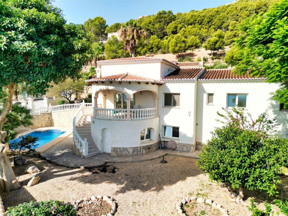 villa with sea and peñon de ifach views in calpe 3616655481