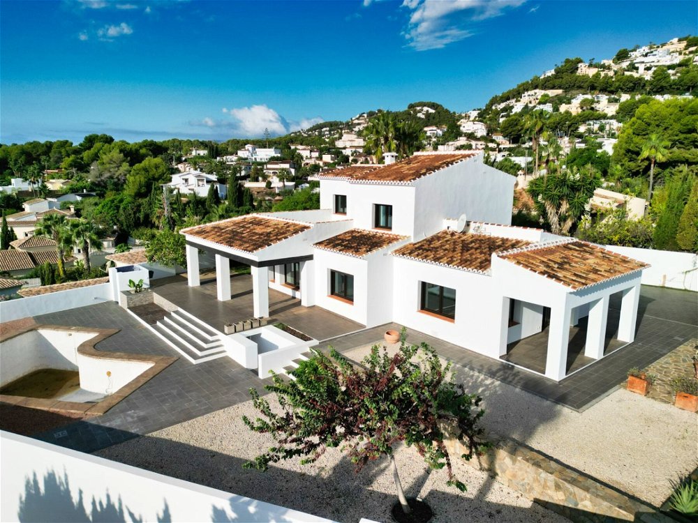 mediterranean style villa with views in moraira 974280820