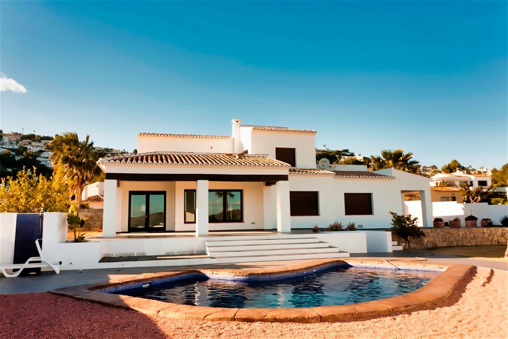 mediterranean style villa with views in moraira 974280820