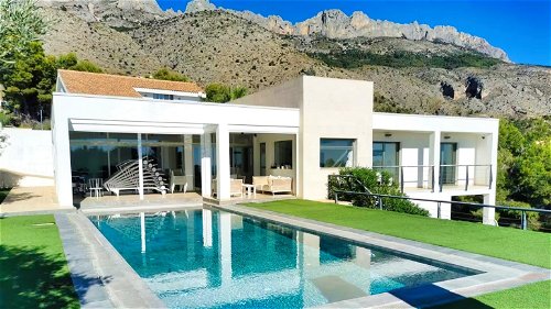 modern villa with sea and mountain views, altea la vella 187428222