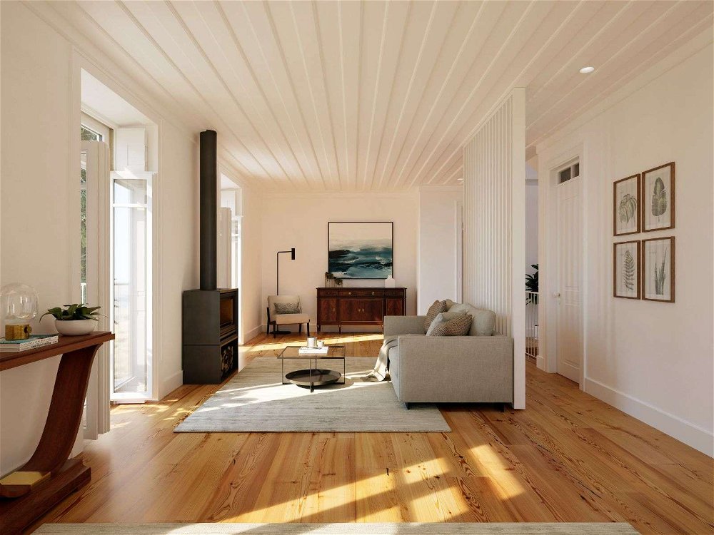 Renovated 4-bedroom duplex apartment with sea views in Estoril 1262696037