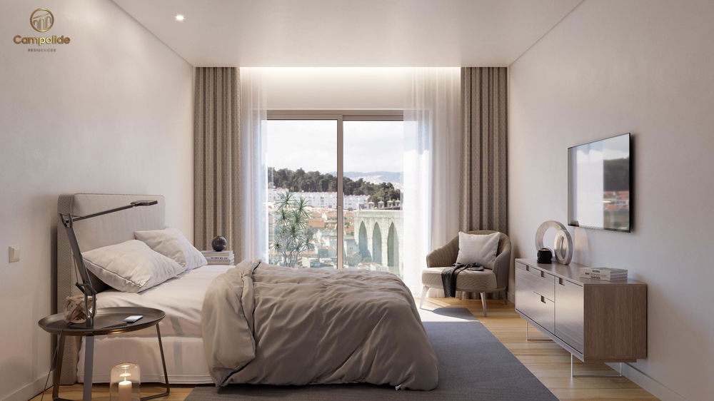 Apartamento T3, com estacionamento e arrecadação, Campolide 583922417