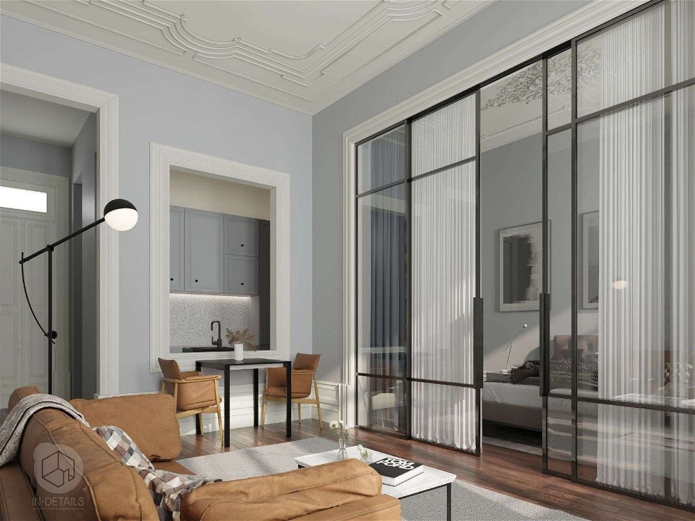Turistic 1 bedrom apartament with balcony in Porto center 611006350