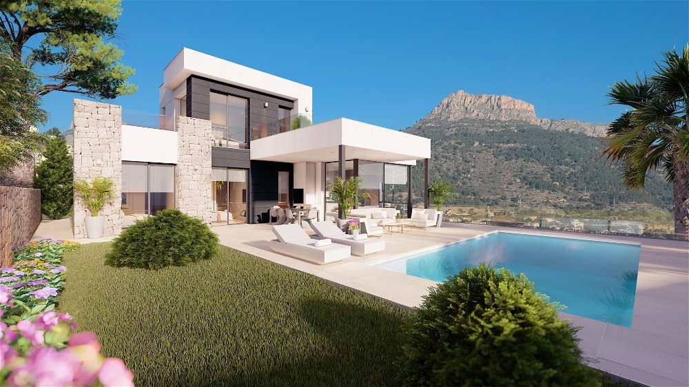 Contemporary new build villa for sale in Calpe 2136207503