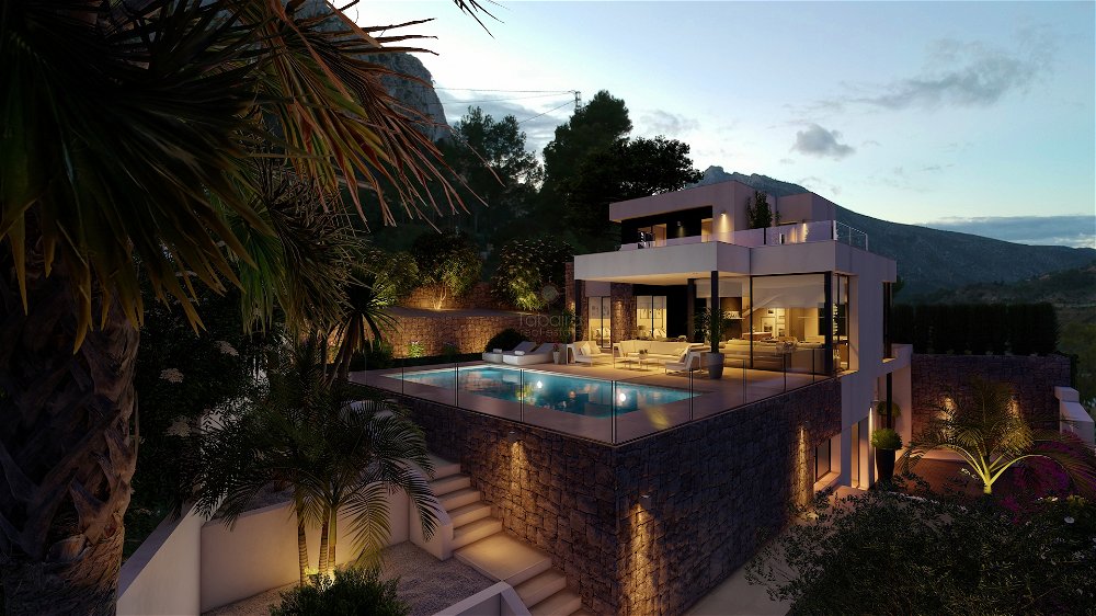 Contemporary new build villa for sale in Calpe 2136207503