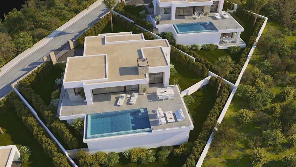 Contemporary style villa with sea views for sale in Cumbre del Sol 3946863628