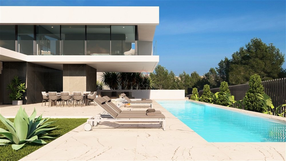 Luxury sea view home for sale in El Portet Moraira 3970245761