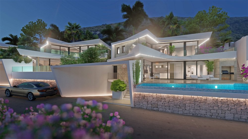 ​Modern design villa currently under construction. 838973118